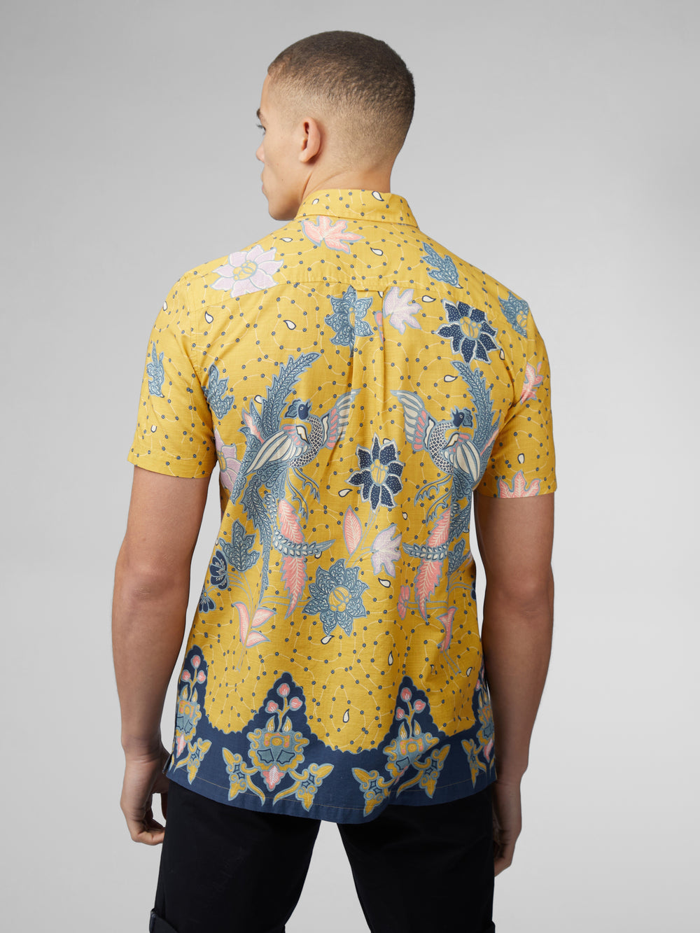 Chemises Ben Sherman Signature Abstract Botanical Print Jaune | HUN-06017279